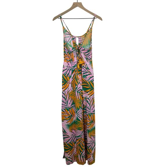 MAAJI Yellowstone Magnific Tropical Resort Vibes Cover-up Maxi Dress Size M - Picture 3 of 10